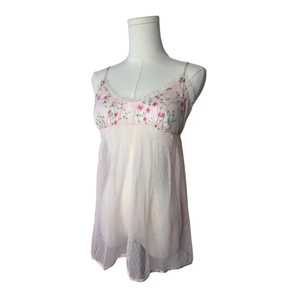 VS Rosette Mesh Babydoll